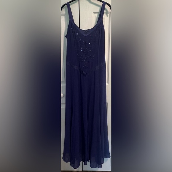 Z Studio Blue Evening Gown with Jacket - Picture 3 of 5